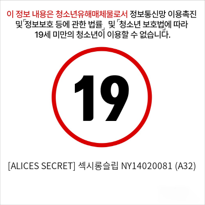 [ALICES SECRET] 섹시롱슬립 NY14020081 (A32)